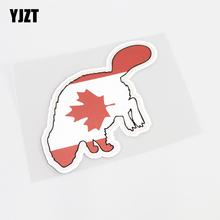 YJZT 12,5 см * 12,5 см мода Канада флаг ПВХ окна автомобиля стикер наклейка 13-0579 2024 - купить недорого