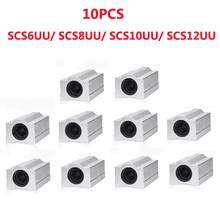 10PCS Linear Ball Bearing Slide Block SCS6UU SCS8UU SCS10UU SCS12UU  Linear Shaft Rod CNC 3D Printer Parts 2024 - buy cheap