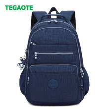 TEGAOTE Brand Nylon Backpack Women School Backpack for Teenage Girls Mochila Waterproof Laptop Bagpacks Travel Bags Sac A Dos 2024 - buy cheap
