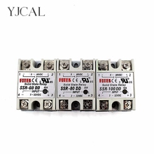 YJCAL Solid State Relay SSR-60DD SSR-80DD SSR-100DD 60A 80A 100A AC Control DC Relais 3-32VDC TO 5-60VDC SSR 60AA 80AA 100AA 2024 - buy cheap