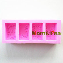 Mom & Pea 0892, Envío Gratis, molde de silicona con forma de flor, molde de jabón, Decoración de Pastel, Fondant, molde 3D de grado alimenticio 2024 - compra barato
