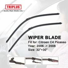 Wiper Blade for Citroen C4 Picasso (2006-2008) 1 set 32"+30",Flat Aero Windscreen Wiper,Boneless Windshield Soft Wiper Blades 2024 - buy cheap