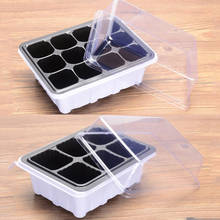 6/12 Plastic Nursery Pots Planting Seed Tray Kit Plant Germination Box with Dome and Base Garden Grow Box Gardening Supplies new 2024 - buy cheap
