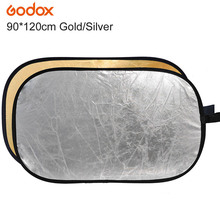 Godox-Reflector de fotografía portátil, 2 en 1, 90x120cm/35 "x 47", luz plateada y dorada, para Flash de estudio 2024 - compra barato