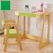 Children learn simple modern solid wood tables and chairs set lifting student desks and chairs combined style children desk 2024 - buy cheap