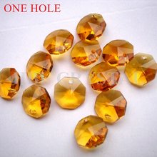 400pcs/lot 14mm topaz glass trimming beads in one hole free shipping! wedding garland strand beads dress christmas tree 2024 - buy cheap