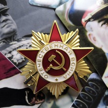 Insignia de alta calidad Gran Guerra Patriótica Primera Clase URSS orden militar ruso Medalla Militar Estrella Roja militar ww2 Día de la victoria A 2024 - compra barato
