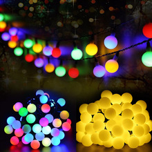 Globo Solar de 50 luces LED en forma de bola, luces de Patio de energía Solar, iluminación de luz de Navidad para decoraciones de fiesta de jardín y hogar 2024 - compra barato