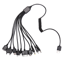 Многоконтактный кабель Зарядное устройство USB адаптер кабель для передачи данных Универсальный 10 в 1 Многофункциональный USB кабель для передачи данных 2024 - купить недорого