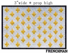 Pavillion Royal France Flag 3" wide embroidery patch  for motorcycle patches/flowers/yellow 2024 - buy cheap