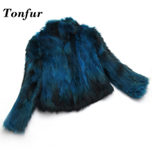 2019 Arrival Real Fox Fur Coat Mandarin Collar Natural Fur Jacket Winter Warm Women Clothes tbsr667 2024 - buy cheap