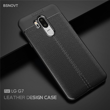 Для LG G7 чехол противоударный роскошный кожаный ТПУ чехол для LG G7 чехол противоударный чехол для телефона чехол для LG G7 2018 G710 6,1 "BSNOVT 2024 - купить недорого