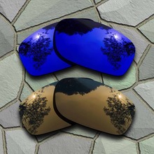 Lentes de repuesto polarizadas para gafas de sol, lentes de sol de cobre, color violeta, azul y bronce, cuadradas 2024 - compra barato