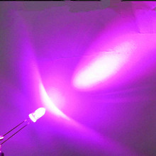 1000 шт./лот Прозрачный 3 мм яркий светодиод розовый светодиод F3 розовый цвет круглый светодиод 2024 - купить недорого