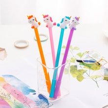 1 Pcs Kawaii Cartoon Pudgy Unicorn Gel Pens Cute Animals Plastic Kids School Gifts Neutral Pen Writing Creative Stationery 2024 - buy cheap