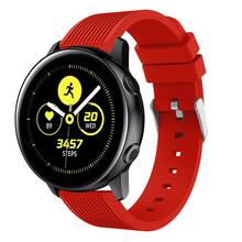 Ремешок силиконовый для наручных часов, сменный спортивный браслет для Samsung Galaxy Watch Active 2 40 мм 44 мм Gear 42 мм, 20 мм 2024 - купить недорого