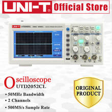 UNI-T UTD2052CL Digital Oscilloscope 50MHz 2 Channels 500Ms/s USB OTG Interface 28 Waveform Auto Measurement 7 Inches Display 2024 - buy cheap