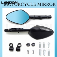 1Pair with light mirror Motorcycle Mirror Folding Side Mirrors for most motorcycle 7/8"22mm handle bar universal 2024 - buy cheap