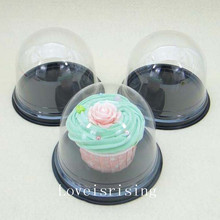 50sets/25sets Plastic Cupcake Dome Packaging Box  Wedding Cake Decor Baby Shower Christmas Party Decor Cake Boxes Gift Box 2024 - buy cheap