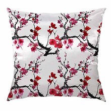 Cerejeira travesseiro capa decorativa lance fronha japonês flor de cerejeira \ square capa de almofada padrão fronhas para casa 2024 - compre barato