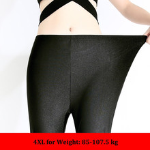 Mallas informales de talla grande para mujer, Leggings de lápiz de entrenamiento de alta elasticidad negro, ropa de calle Sexy, de realce, 5XL 2024 - compra barato