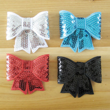 100 pcs/lot , Large 3 inch SEQUIN BOWS Appliques 2024 - buy cheap