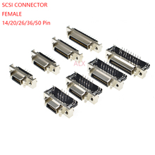 Conector MDR servocontrolador SCSI, ranura Tipo HPCN, enchufe hembra de 14/20/26/36/50 Pines, ángulo recto de 90 grados a través de agujeros, pcb, 2 uds. 2024 - compra barato