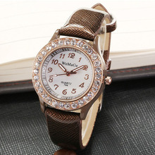 New Women Watches Crystal Watches Ladies Watches WOMAGE Fashion Casual Quartz Watch Leather Band montre femme 2020 reloj mujer 2024 - buy cheap