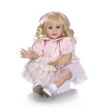 New Bebe Silicone Reborn Babies Real 60cm Vinyl Princess Toddler 23inch Realistic Girls Bonecas Birthday Gift Present Play House 2024 - buy cheap