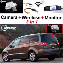 3 в 1, специальная камера + беспроводной приемник + зеркальный монитор, легко DIY парковочная система для Ford Galaxy MK3 2006 ~ 2014 2024 - купить недорого