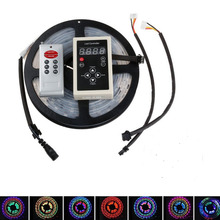 Tira de luces LED RGB de 50M, 5 m/set, 6803, 133, 5050, cambio de Color de sueño, 133, resistente al agua con controlador RF 2024 - compra barato