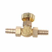 Elbow Brass Needle Valve Propane Butane Gas Adjuster Barbed Spigots 1 Mpa J24 2024 - buy cheap