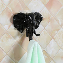 Elephant Head Self Adhesive Wall Door Hook Hanger Bag Keys Sticky Holder Strong Home Kitchen Hooks Transparent Suction Cup 2024 - buy cheap