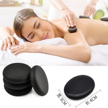 10Pcs Hot Spa Black Basalt Stone Essential Oil Massage Volcanic Energy Stone for Body Massage Back Massager D01304 2024 - buy cheap