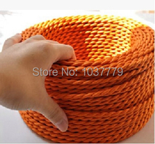 100meters Twisted Wire Twisted Cable Retro Braided Electrical Wire Fabric Wire DIY pendant lamp wire vintage lamp cord 2024 - buy cheap