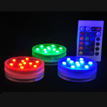 Free shipping 25 pieces/lot Battery powered led light base blinking multi colors for Wedding invitation party decoration 2024 - buy cheap