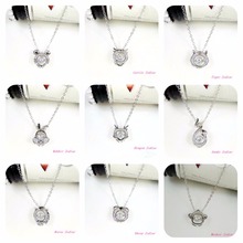 Best Quality 925 silver Original 12 zodiac Crystals FromSwarovskis Pendant Necklaces Women Lucky number Fine jewelry 2024 - buy cheap