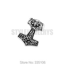 Free shipping! Myth Thor's Hammer Pendant Stainless Steel Jewelry Celtic Knot Pendant SWP0004S 19*24mm 2024 - buy cheap