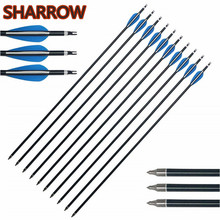 6/12pcs 30" Archery Aluminum Arrows Shaft Spine 300 Broadheads Nocks Screw Points Tips For Outdoor Shooting Training Accessories 2024 - buy cheap