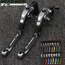 !With Logo CNC Adjustable Folding Extendable Motorcycle Brake Clutch Levers For Suzuki TL1000R TL 1000R 1998 1999 2000 2001 2002 2024 - buy cheap