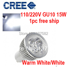 Envío Gratis Caliente Cree de alta potencia 5x3 W 15 W GU10 85-265 V Led luces de la lámpara led foco LED bombillas Downlight AC85-265V GU10/E27/E14 2024 - compra barato