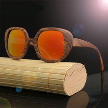 2021 Brand Designer Zebra Wood Sunglasses For Men and Women Oversize Polarized Sun Glasses 2024 - buy cheap