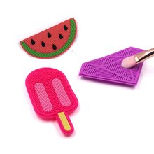 Soft Silicone Makeup Brush Cleaner Pad Make Up Washing Brush Gel Cleaning Mat Hand Tool Foundation Makeup Brush Scrubber 2024 - buy cheap