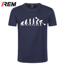 REM  Short Sleeve Men Evolution of a Guitarist T Shirt Music Rock Guitar Men T Shirts Rock Roll T-shirts Top Free Ship 2024 - buy cheap