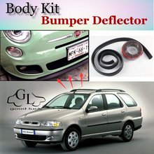 Bumper Lip Deflector Lips For Fiat Palio Front Spoiler Skirt For TopGear Friends to Tuning View / Body Kit / Strip 2024 - buy cheap