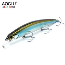 AOCLU Jerkbait wobblers 8 Colors 13cm 20.0g Hard Bait Minnow Crank Fishing lures Bass Fresh Salt water 4# VMC hooks 2024 - buy cheap