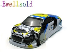 Ewellsold 1/10 PVC painted body shell for 1/10 radio control racing car (size 438*195mm wheel base 260mm) 2pcs/lot 2024 - buy cheap