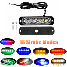 6 LED 12-24V LED Strobe Light Warning light Car Grille Flashing Light Truck Beacon Hazard Emergency Traffic Light LED Stroboskop 2024 - buy cheap