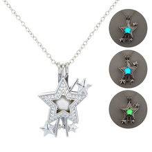 2019 New Glowing Necklace Women Fashion Luminous Stone Necklace Glow in the Dark Pendant Necklace Stars  Hot Sale Jewelry 2024 - buy cheap