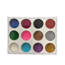 12pçs pó de glitter corporal colorido para unhas, pó de glitter para festival, festa, maquiagem facial, lantejoulas, pó, manicure, glitter, tatuagem, decoração de unhas artísticas 2024 - compre barato